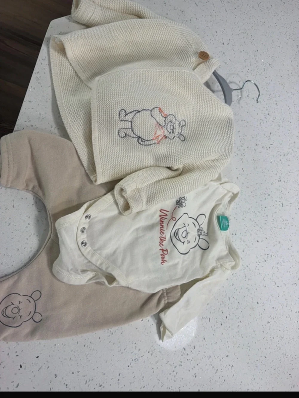 Disney Baby Winnie the Pooh Cream and Beige Matching Set